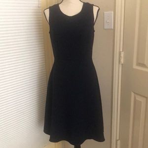 Talbots Woman Size 4 Navy Blue Zipper on Back Dress, 100% Polyester